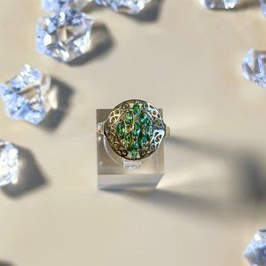 Peridot Ring 10K Yellow Gold